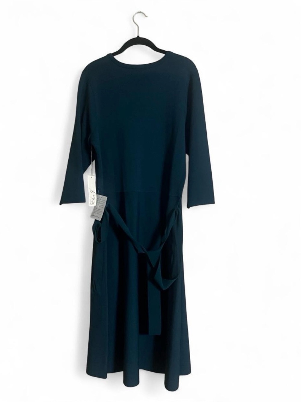 Eliza J Sweater Dress Sz 2XL Classic Tie-Waist Midi A-line Fit&Flare Holidays - Picture 7 of 8